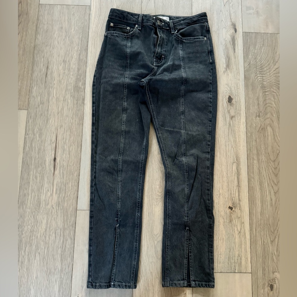 Topshop Moto Flutter Hem Jeans